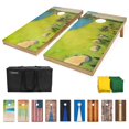 thumbnail image 1 of GoSports Juego Cornhole de Madera Premium de Tamaño Reglamentario de 4'x2' - Diseño Temático de Golf, 1 of 5