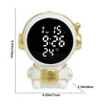 thumbnail image 3 of Astronaut Cub Electronic Alarm Clock Featuring Adjustable Night Mode And Real- Indoor Temperature Monitoring For Added Convenience And, 3 of 7