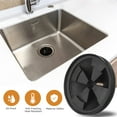 thumbnail image 2 of Garbage Disposal Splash Guard, 2 Pack Upgraded EPDM Rubber for InSinkErator Evolution Series 3 3/8" QCB-AM Sink Baffle Drain Cover Removable Quiet Collar EPDM Strainer Insert Parts, 2 of 8