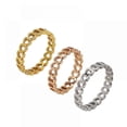 thumbnail image 4 of Anillo de joyería con diseño de corazones y rosa, 4 of 4