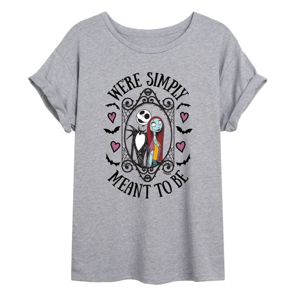 The Nightmare Before Christmas - We're Simply Meant To Be - Juniors Ideal Flowy Muscle T-Shirt