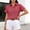 #9Red, variant on MYAOYI Womens Tops Gingham Checkered Short Sleeve Shirts, Button Down with Pockets