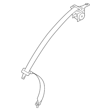 Genuine OE Kia Center Belt Assembly - 89810-1G571RU