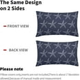 thumbnail image 4 of Navy Bllue Starfish Lumbar Pillow Covers 12X20 Inch Coastal Beach Nautical Couch Pillow Cases Summer Ocean Linen Throw Pillows Set Of 2 Home Decor For Living Room Bedroom Cushion Outdoor, 4 of 6