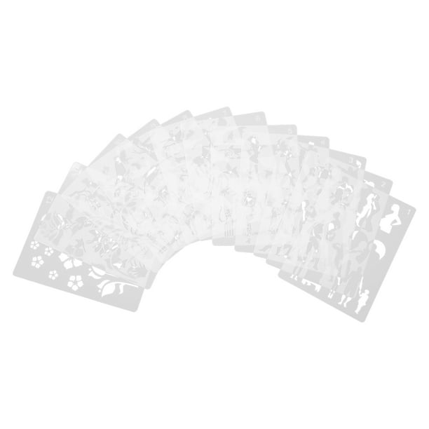 Paint Stencils, Painting Stencils 12 Pieces Safe Material Different