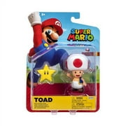 Nintendo Super Mario 4 inch Toad Action Figure with Accessory