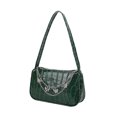 thumbnail image 3 of Bolsa de hombro Retro con cadena de mariposas para mujer Mini Ehuebsd monedero de piel sintética con diseño de cocodrilo, 3 of 8