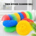 thumbnail image 2 of SharkTRUE 5Pack Kitchen Dish Pot Pan Plastic Mesh Scouring Washing Cleaning Scrubber Pad (Random color）, 2 of 11