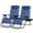 blue, variant on Nazhura Adjustable Zero-Gravity Chairs with Pillow and Cup Holder -Set of 2 Blue
