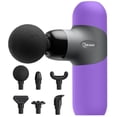 thumbnail image 1 of Pistola de Masaje Mini Percussion Purple de Silicona con 6 Cabezas y 4 Velocidades, Ideal para Perso, 1 of 7