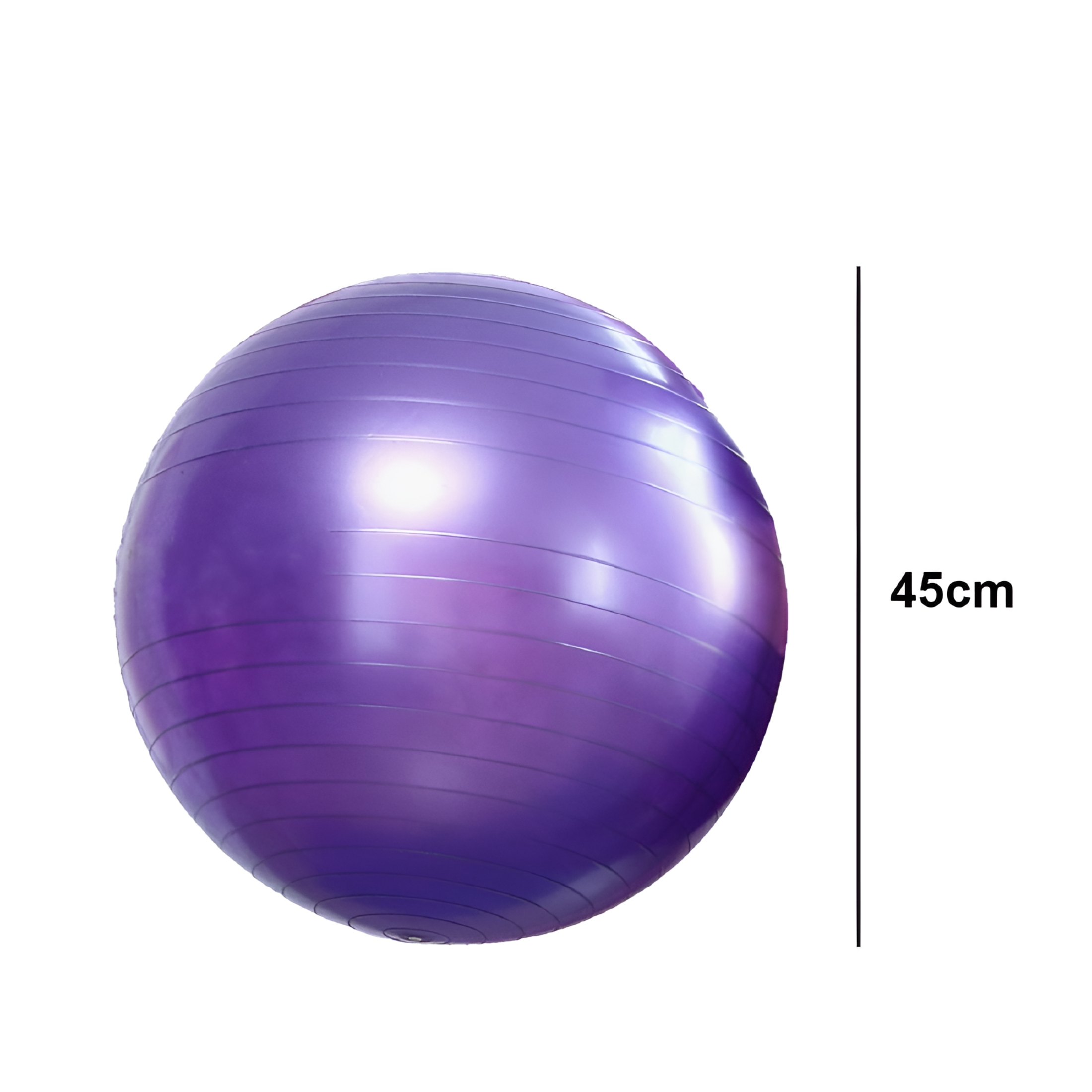 BESTSKY 2026 New Exercise Ball with Pump - Bender Ball for Stability, Barre, Pilates, Yoga, Balance, Core Training, Stretching and Physical Therapy, Purple, 45Cm