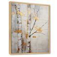 thumbnail image 2 of Designart "Tree Of Grey & Yellow III" Floral & Botanical Floater Framed Canvas Print, 2 of 7