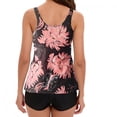 thumbnail image 3 of Mchoice Tankini Bathing Suits for Women, 2 Piece Sexy Floral Printed Tummy Control Swimsuit Drawstring Swim Tank Top with Shorts Swimwear on Clearance, 3 of 4