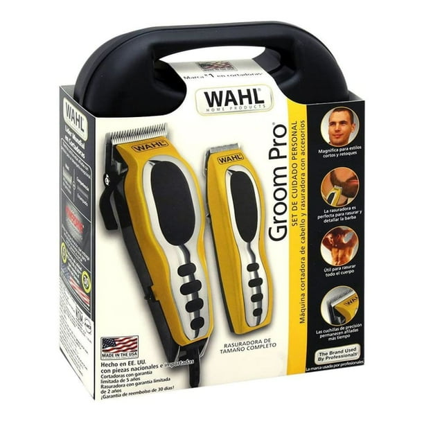 Combo Máquina Cortadora y rasuradora de barba Wahl Groom Pro