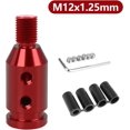 thumbnail image 3 of GFDYREE Shift Knob Extender & Shift Knob Shifter Adapter M12x1.25 Gear Shifter Adapter, Adjustable Shifter Extension Aluminum Shift Extender with 4 Adapters for Most Cars, 3 of 7