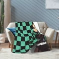 thumbnail image 6 of Demon Slayer Bed Blanket Air Conditioner Quilt Ultra Soft Flannel Blanket All Season Fuzzy Blanket Reversible Fluffy Plush Blanket 40"X30", 6 of 8