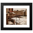 thumbnail image 2 of Emile Louis Mathon 24x20 Black Modern Framed Museum Art Print Titled - Place Pigalle Under the Snow (1870), 2 of 5