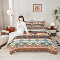 thumbnail image 4 of Feelyou Hippie Cactus Queen Comforter Set, Rustic Horse Animal Bedding Sets, Southwestern Style Reversible Bedding Comforter Set, Breathable Home Decor,3 Pieces, 4 of 8