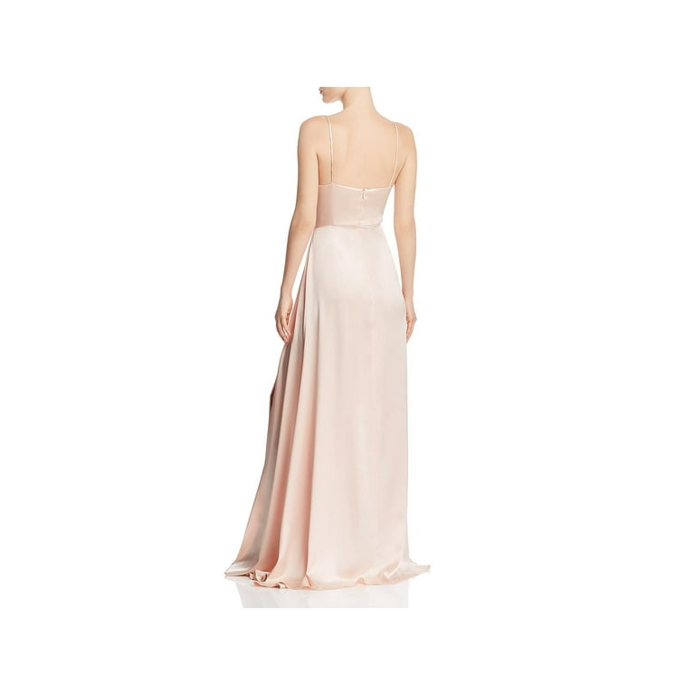 JILL JILL STUART Womens Pink Zippered Slit Spaghetti Strap Sweetheart Neckline Full Length Cocktail Sheath Dress 6 Walmart