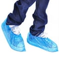 thumbnail image 3 of Visland 100 Pack Disposable Plastic Shoe Covers & Boot Covers Waterproof Non-slip for Construction, Workplace, Indoor Carpet Floor Protection (50 Pairs), 3 of 7