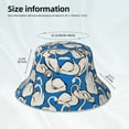 thumbnail image 3 of Xecao Swan Birds Print Men and Women Night Reflective Hat Runner Cap Visor Bucket Hat Boonie Cap, 3 of 6