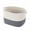 White & Dark Brown, variant on Cotton Rope Storage Basket with Handles,14x11x9.5 inch,Black & Natural,Multi-use Organizer Bin for Closet Laundry Toy Bedroom Bathroom Office,1 Pack