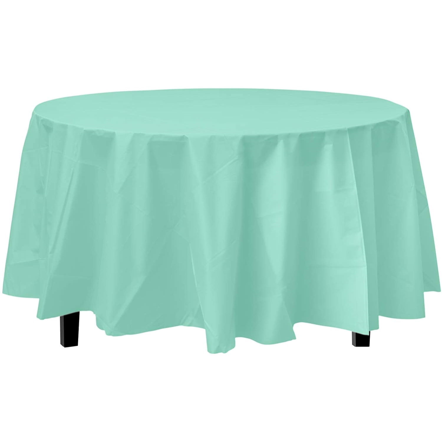 Mint Round Table Covers, White Round Table Covers Plastic