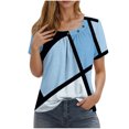 thumbnail image 2 of Shorts pour Femmes, T-Shirts pour Femmes, T-Shirt Plissé à Manches Courtes pour Femmes, 2 of 4