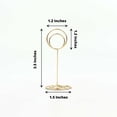 thumbnail image 3 of Efavormart 10 Pack | Gold Metal 3.5" Mini Circle Card Holder Stands, Hoop Table Number Stands, Wedding Table Place Card Menu Clips, 3 of 11