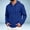 Royal Blue, variant on Men's Full Zip Up Hoodie Drawstring With Pocket Casual Sweatshirt Top Basic Minimal Tops Green 2XL