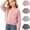 Beige, variant on YUANxueke Girls Modal Long Sleeve Shirts Casual Summer Lightweight Shirts School Comfy Basic Crewneck Tops for 1-10 Years