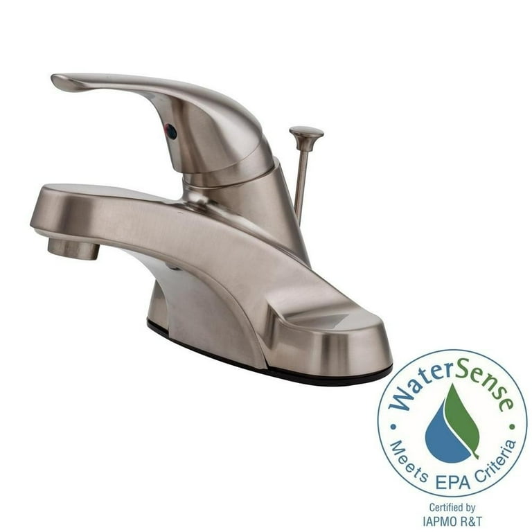 Kensett sale Brushed Nickel 1-Handle Vessel WaterSense Bathroom Sink Faucet with Drai