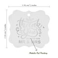 thumbnail image 7 of Inkdotpot Pack Of 50 Real Silver Foil Bracket Shape Paper Tags Thank You From The New Wedding Favor Hang Tags, 7 of 7