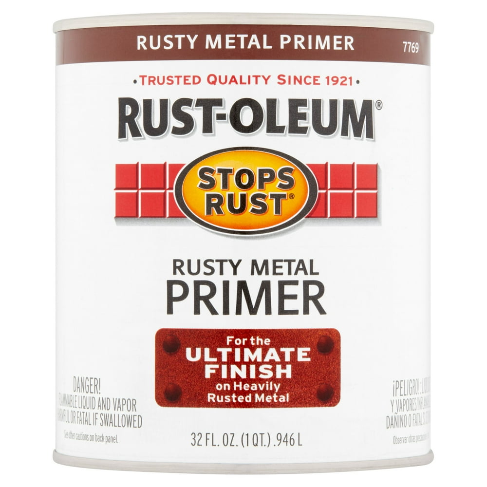 Rusty Metal Primer, RustOleum Stops Rust Primers, Quart