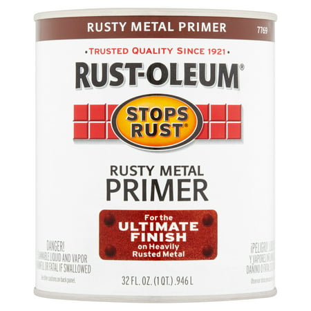Rust-Oleum Stop Rust Rusty Metal Primer For The Ultimate Finish On Heavy Rusted Metal, 32 fl