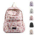 thumbnail image 3 of FUZHIQ Bow School Backpack for Ages 6-12 Dual Front Pockets Breathable Padded Straps Sweet Style Student Bookbag, Black, 3 of 9