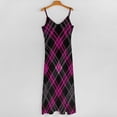 thumbnail image 5 of Pink And Black Plaid Pattern Sleeveless Dress Dresses Women Summer Women's Summer Clothing, 5 of 9