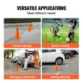 thumbnail image 6 of KFFKFF Safety Cones 4 pcs 28" Collapsible Traffic Cones with Reflective Collars for Parking Lot, Road Parking, Driving Practice, Roadside Emergency and Vehicle Safety, Orange, 4 Pack, 6 of 9