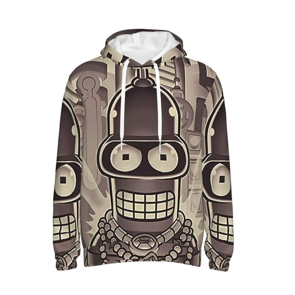 Futurama Trendy Cartoon Men'S Fleece Hooded Hoodie, hoodies for women men with pockets,Fall Fashion 2025 Pullover Sweaters Winter Clothes