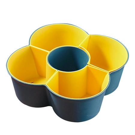 

Amosfun 1Pc Double Layer Washing Basket Household Vegetable Storage Strainer (Dark Blue)