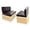Brown, variant on RV Dinette Cushions,2 Sets of PU Leather Replacement Camper Cushions Includes 2 Booth Seats and 2 Backrests for RV,Camper,Trailer Bed (Dark Gray,38")