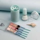 thumbnail image 3 of 6 IN 1 Portable Travel Makeup Brush Set, COSHINE 6pcs Easy-taken Mini Complete Function Cosmetic Brushes Kit with Holder and Mirror (green), 3 of 4
