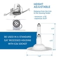 thumbnail image 3 of Lámpara LED Retrofit Downlight Jolux de 5/6 pulgadas, 5 CCT, regulable, paquete de 12, 3 of 8