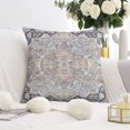 thumbnail image 3 of Transform Your Sofa - Retro Floral Mandala Compass Bohemian Pillow Covers - Chic 16x16 Boho Throw Pillows - Set of 2., 3 of 7
