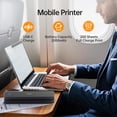 thumbnail image 4 of HPRT MT610Pro 300DPI Wireless Portable Thermal Printer Bundle, Inkless Bluetooth Printer with Carrying Case & 200 Sheets Letter Paper, Supports 8.5" x 11", for Home, Office & Travel, 4 of 8