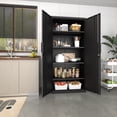thumbnail image 6 of NICEGDLT Metal Tall Storage Cabinet with Doors and Adjustable Shelves,70.8" Lockable Garage Storage Cabinet,Black Storage Cabinet with Lock for Home Office,Garage,School, 6 of 8
