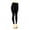 Black, variant on Women's Plus Size Basic Solid Color Leggings One Size
