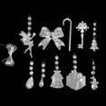 thumbnail image 2 of 11 piezas de copos de nieve de acrílico transparente para Navidad, adornos colgantes, juego de decoraciones de copos de nieve para árboles de Navidad, regalos de fiesta de Año Nuevo Akmoler, 2 of 8