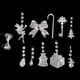 thumbnail image 2 of 11 piezas de copos de nieve de acrílico transparente para Navidad, adornos colgantes, juego de decoraciones de copos de nieve para árboles de Navidad, regalos de fiesta de Año Nuevo Akmoler, 2 of 8