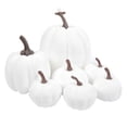 thumbnail image 2 of 7x calabazas artificiales, modelo de fruta decorativa de Acción de Gracias, calabazas decorativas de para mantel de mesa del Festival de Acció, 2 of 8